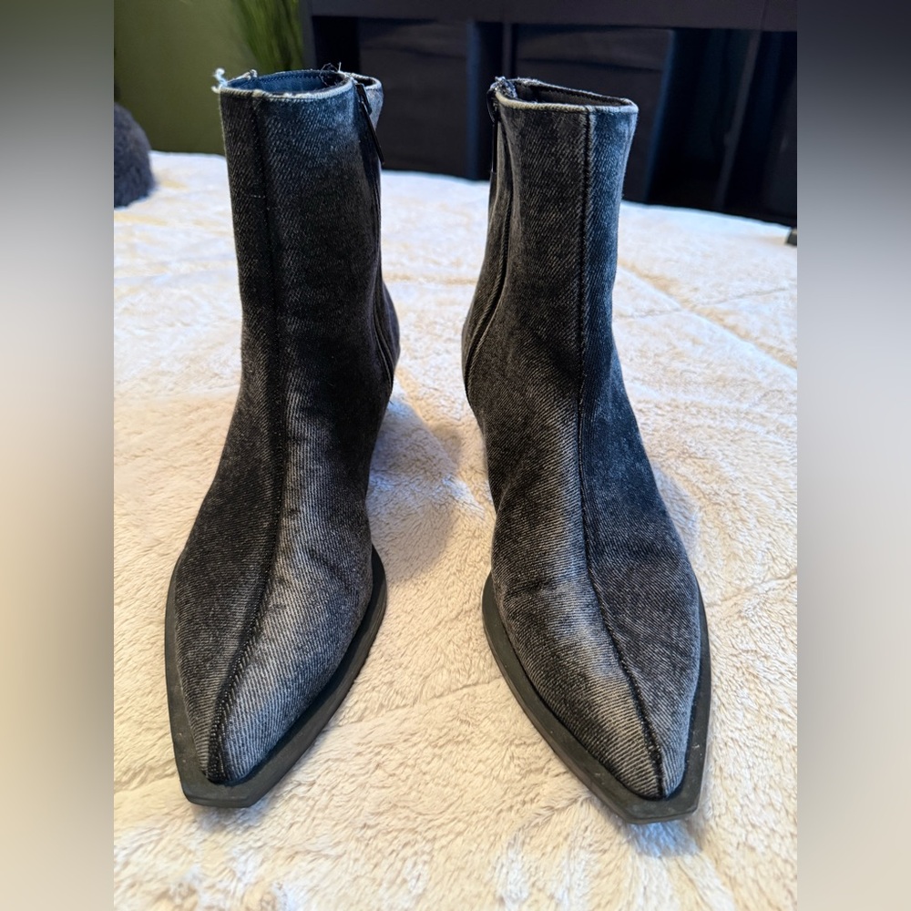 Zara Dark Denim Boots